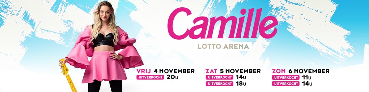 CAMILLE verkoopt vijf Lotto Arena's uit!