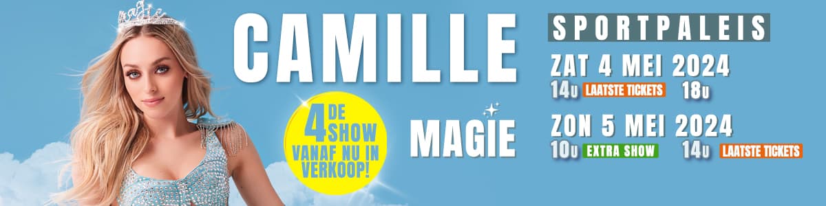 Camille is de jongste solo artiest ooit met 4 opeenvolgende shows in het Sportpaleis
